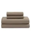 Calvin Klein Earth Collection Cotton Sateen 4 Piece Sheet Set, King In Brown