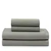 Calvin Klein Earth Collection Cotton Sateen 4 Piece Sheet Set, King In Green