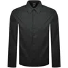 Calvin Klein Easy Fit Flannel Shirt Black In Black