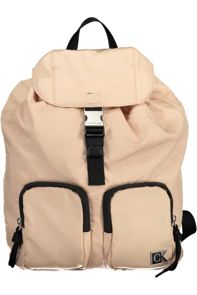 Calvin Klein Eco chic Pink Backpack With Contrasting Details ModeSens