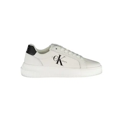 Calvin Klein Eco-chic White Sneakers With Contrast Details