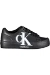 Calvin Klein Eco-conscious Lace-up Sneakers In Sleek Black