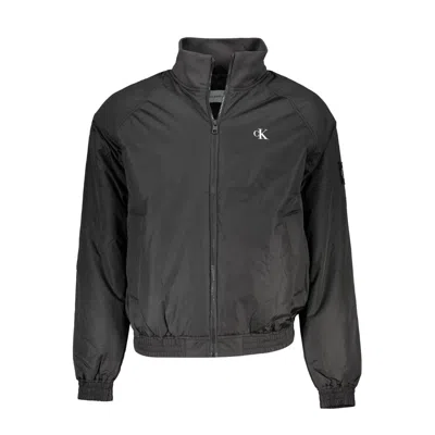 Calvin Klein Eco-conscious Long Sleeve Zip Men's Jacket In Black
