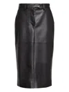 Calvin Klein Belted Midi Skirt In Black