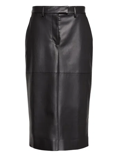 CALVIN KLEIN ECO-LEATHER SKIRT
