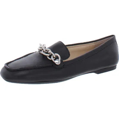 Calvin Klein Elanna Womens Leather Slip On Loafers In Black