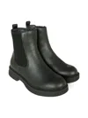 Calvin Klein Elastic-panel Zip Boots In Black