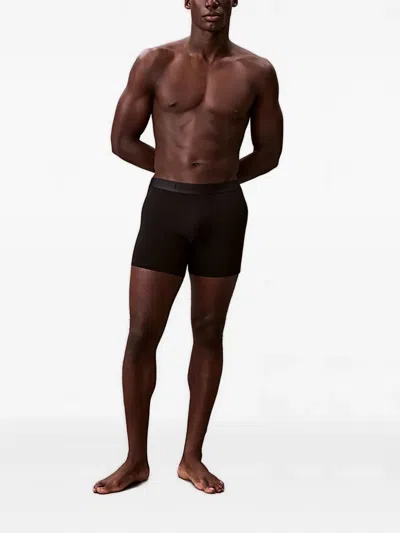 CALVIN KLEIN ELASTIC-WAISTBAND BOXER BRIEFS (PACK OF THREE)
