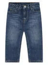 Calvin Klein Elasticated Jeans In Blue