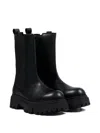 Calvin Klein Elasticated-panel Chunky-sole Boots In Black