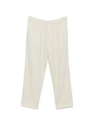 Calvin Klein Elasticated-waistband Trousers In White