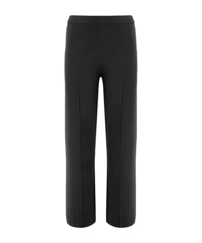 Calvin Klein Elasticized Waist Trousers In Black