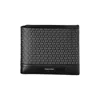 Calvin Klein Sleek Black Leather Wallet With Contrast Details