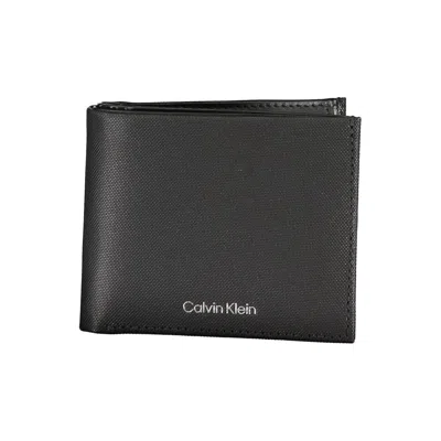 CALVIN KLEIN ELEGANT BLACK LEATHER WALLET WITH RFID BLOCK