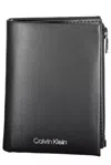 Calvin Klein Elegant Black Leather Wallet With Rfid Block