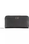 Calvin Klein Elegant Black Polyethylene Five-compartment Wallet