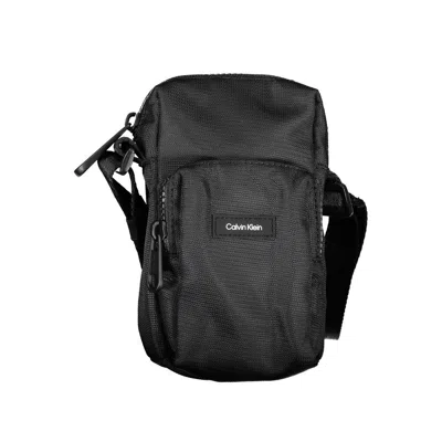 Calvin Klein Elegant Black Shoulder Bag With Chic Detailing