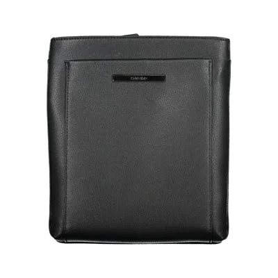 Calvin Klein Elegant Black Shoulder Bag With Contrasting Details