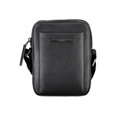 Calvin Klein Elegant Black Shoulder Bag With Sleek Detailing