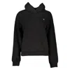 Calvin Klein Elegant Hooded Sweatshirt In Timeless Black In Black