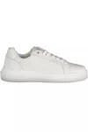 Calvin Klein Elegant White Lace-up Sport Sneakers In White