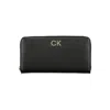 Calvin Klein Elegant Black Polyethylene Five-compartment Wallet