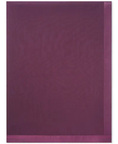 Calvin Klein Elegant Satin-trim Chiffon Evening Wrap In Aurbergine
