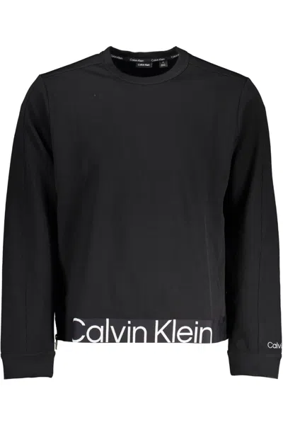 Calvin Klein Elegant Sweatshirt With Iconic Men's Embroidery In Black