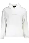 Calvin Klein Elegant White Hooded Sweater With Print