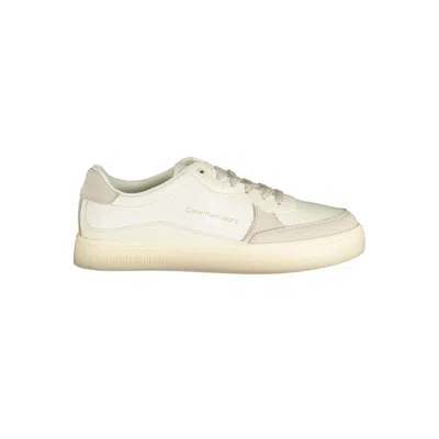 Calvin Klein Elegant White Sneakers With Contrast Accents