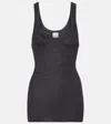 Calvin Klein Ella Ribbed-knit Wool Tank Top In Gray