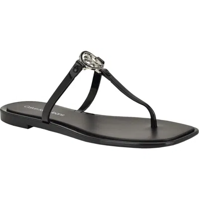 Calvin Klein Ellye Sandal In Black