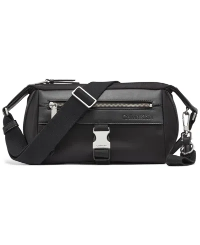 Calvin Klein Elora Crossbody Bag In Black,silver