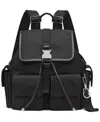 Calvin Klein Elora Medium Backpack Bag In Black,silver
