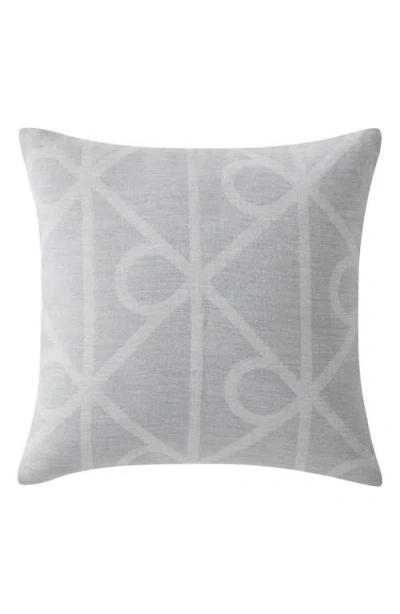 Calvin Klein Emblem Accent Pillow In Gray