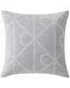 Calvin Klein Emblem Jacquard Decorative Pillow In White