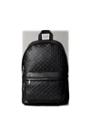 Calvin Klein Embossed Monogram Backpack In Black