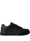 Calvin Klein Embossed Sneakers In Black