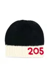 Calvin Klein Embroidered Beanie In Black