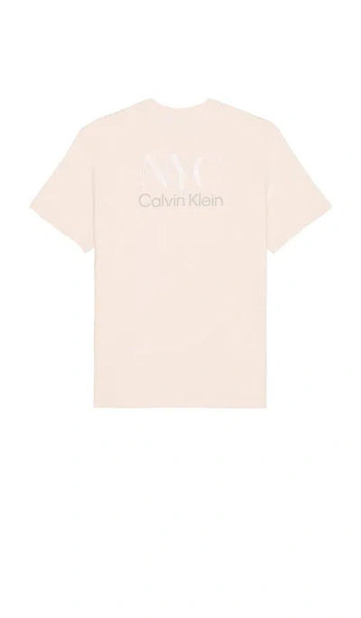 Calvin Klein Embroidered Nyc Back Crewneck Tee