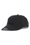 Calvin Klein Embroidered Patch Baseball Cap In Black