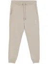 Calvin Klein Embroidered Track Pants In Grey
