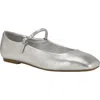 Calvin Klein Womens Buckle Man Made Ballet Flats