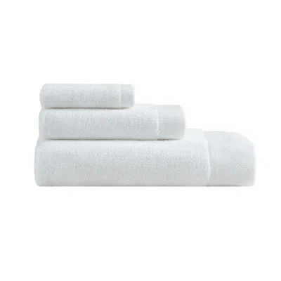 Calvin Klein Entwine Solid Cotton 3 Piece Towel Set In White