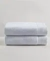 Calvin Klein Entwine Solid Cotton Terry 2-pc. Bath Towel Set, 64" X 34" In Blue