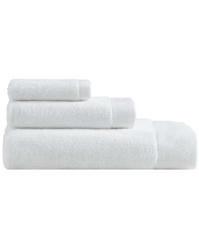 Calvin Klein Entwine Solid Cotton Terry 3pc Towel Set In White