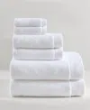 Calvin Klein Entwine Solid Cotton Terry 6-pc. Towel Set, 58" X 30" In White