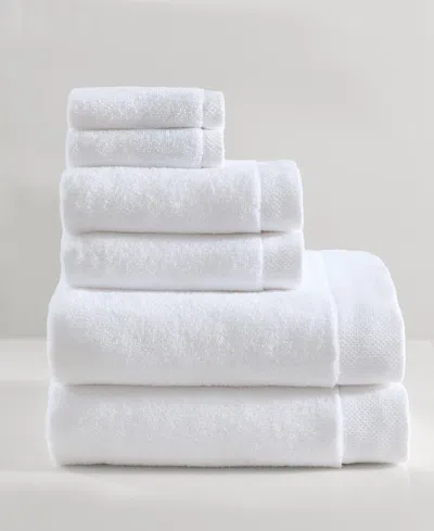 Calvin Klein Entwine Solid Cotton Terry 6-pc. Towel Set, 58" X 30" In White