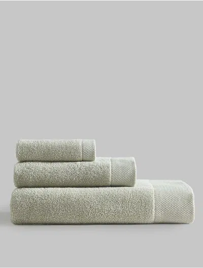 Calvin Klein Entwine Terry Towel Set In Gray