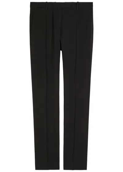 Calvin Klein Erin Straight-leg Wool Trousers In Black
